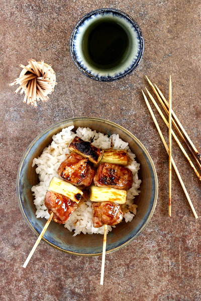 brochettes japonaises au poulet yakitori